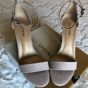 Call It Spring Lavender Suede Heel 8.5
